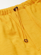 Y-3 - Cotton and Linen-Blend Piqué Drawstring Shorts - Yellow