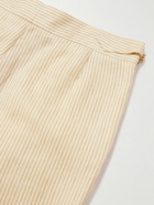 Richard James - Straight-Leg Linen and Wool-Blend Trousers - Neutrals