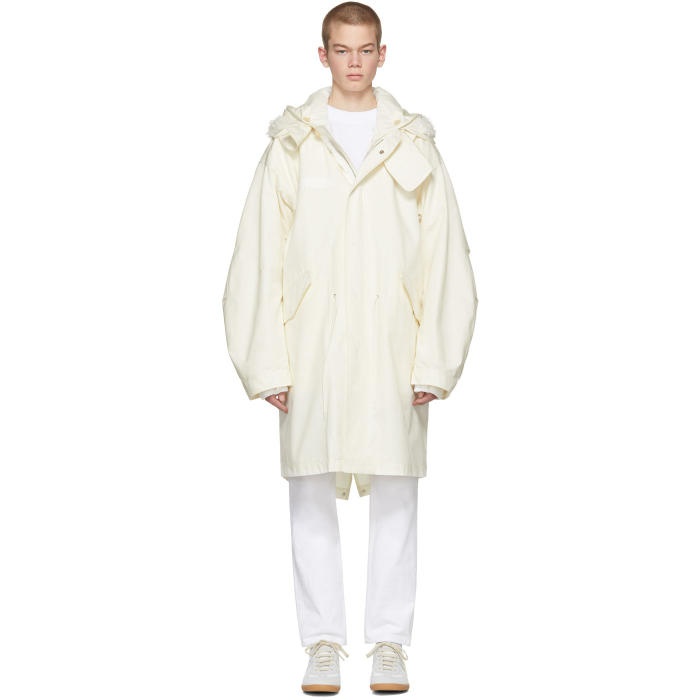Photo: Helmut Lang Off-White Re-Edition Hooded Parka