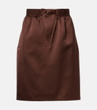Jacques Wei Satin pencil skirt