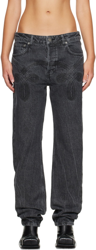 Photo: Stefan Cooke Black Braided Jeans