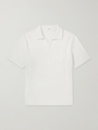 Mr P. - Cotton and Silk-Blend Terry Polo Shirt - Neutrals
