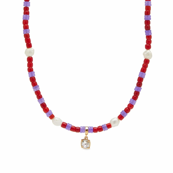 Photo: Wales Bonner Women's Dream Necklace in Purple/Red 