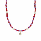 Wales Bonner Women's Dream Necklace in Purple/Red 