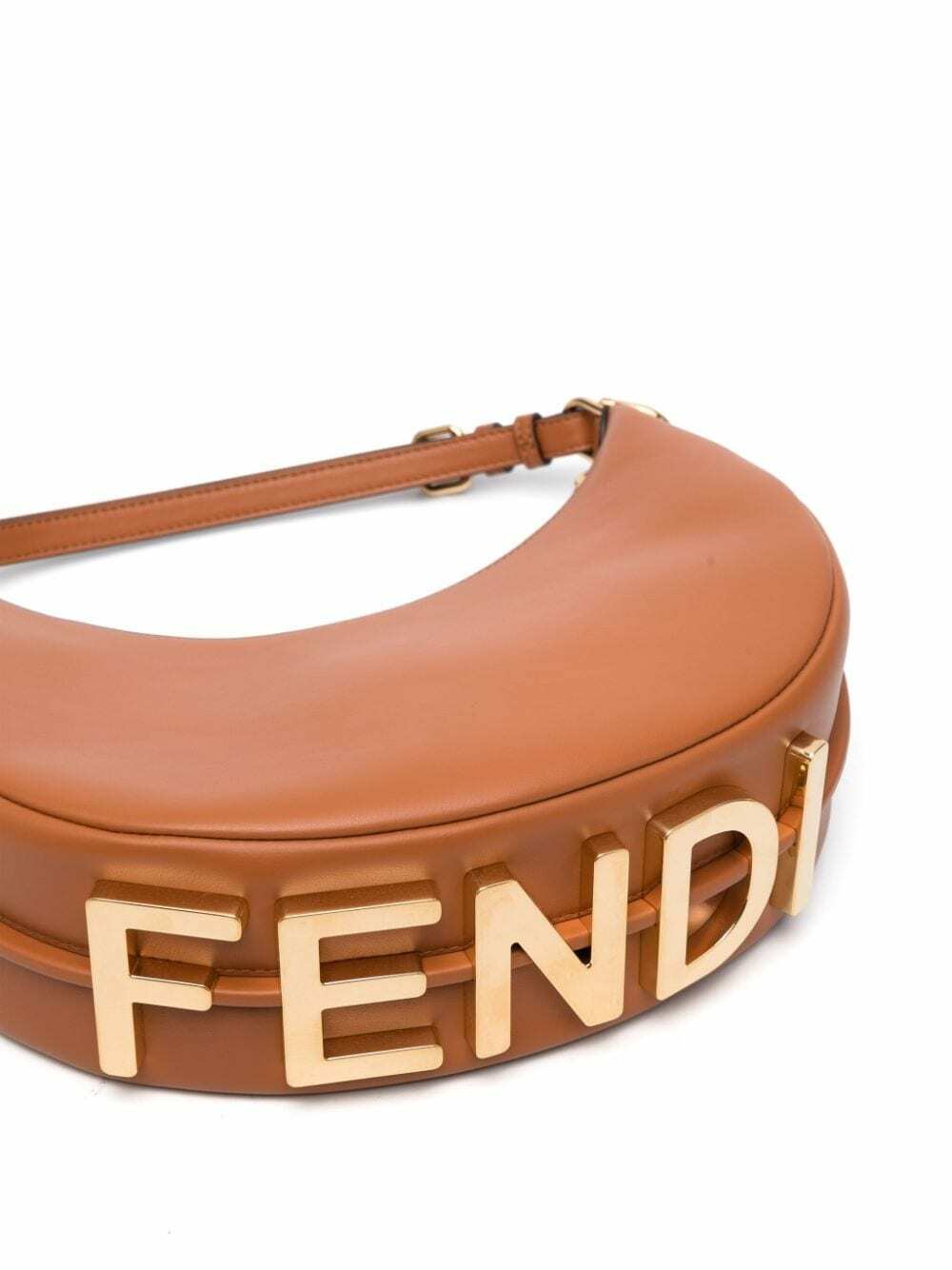 FENDI - Fendigraphy Small Leather Shoulder Bag