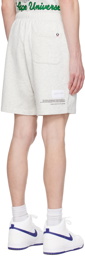AAPE by A Bathing Ape Off-White Patch Shorts