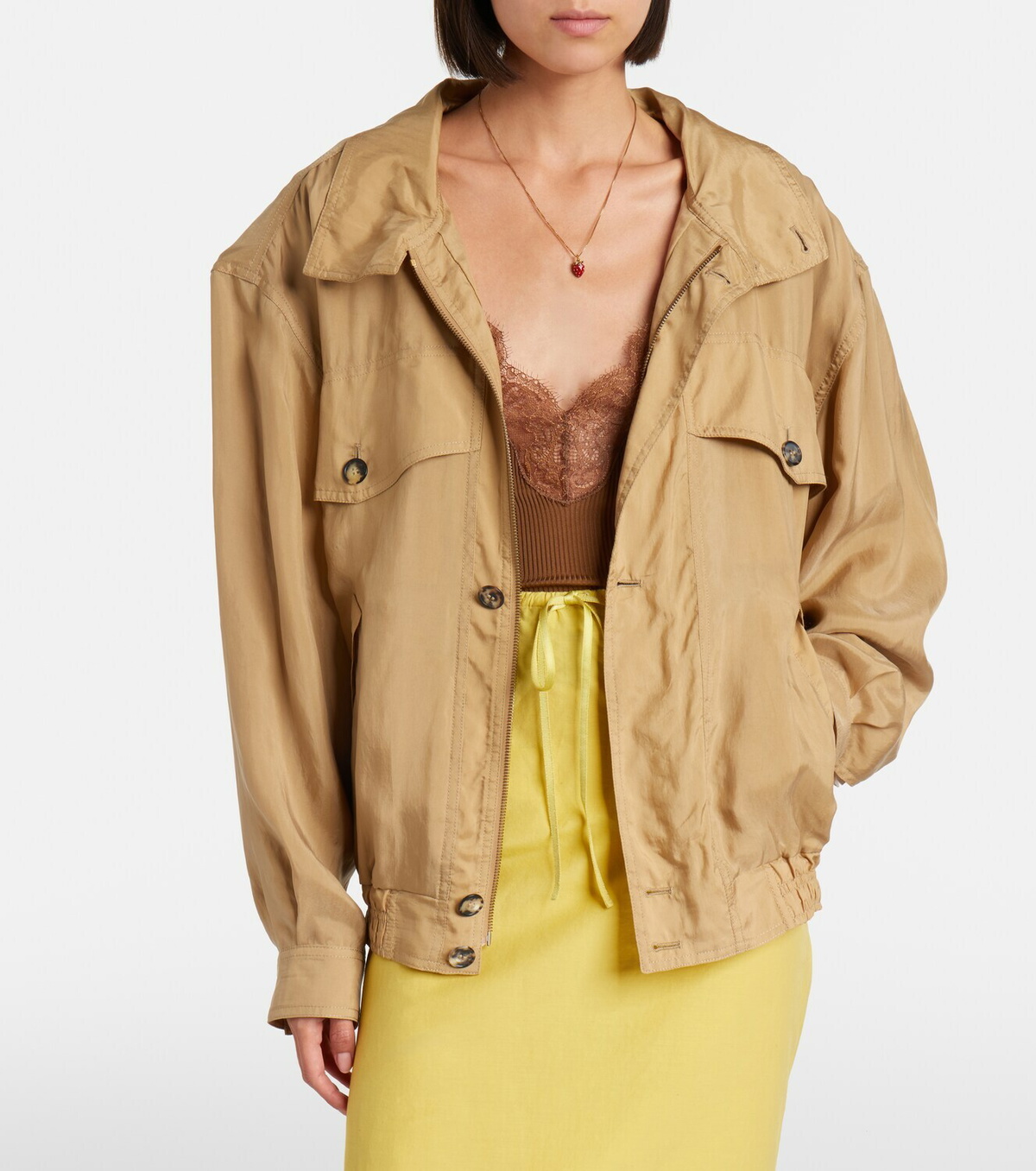 Saint Laurent Oversized blouson jacket