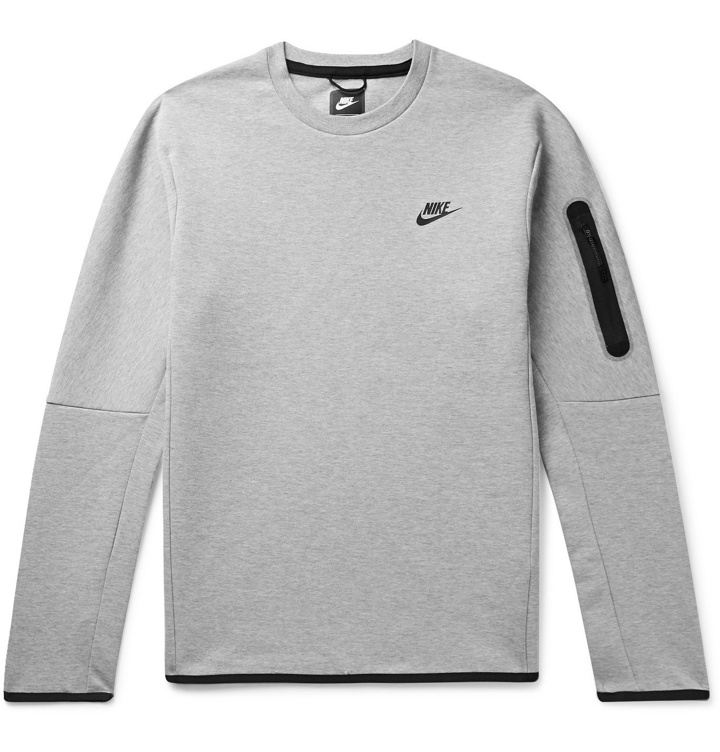 Photo: Nike - Mélange Tech Fleece Sweatshirt - Gray