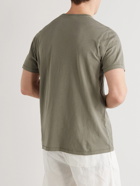 Hartford - Printed Cotton-Jersey T-Shirt - Green