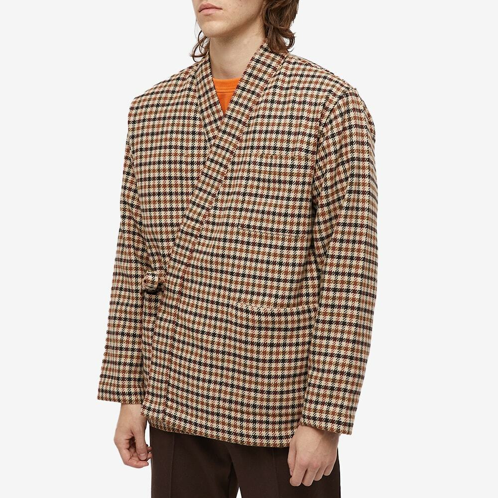 universal works tie front jacket