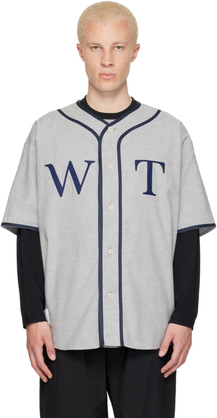 Photo: WTAPS Gray League S/S Cotton Twill Shirt