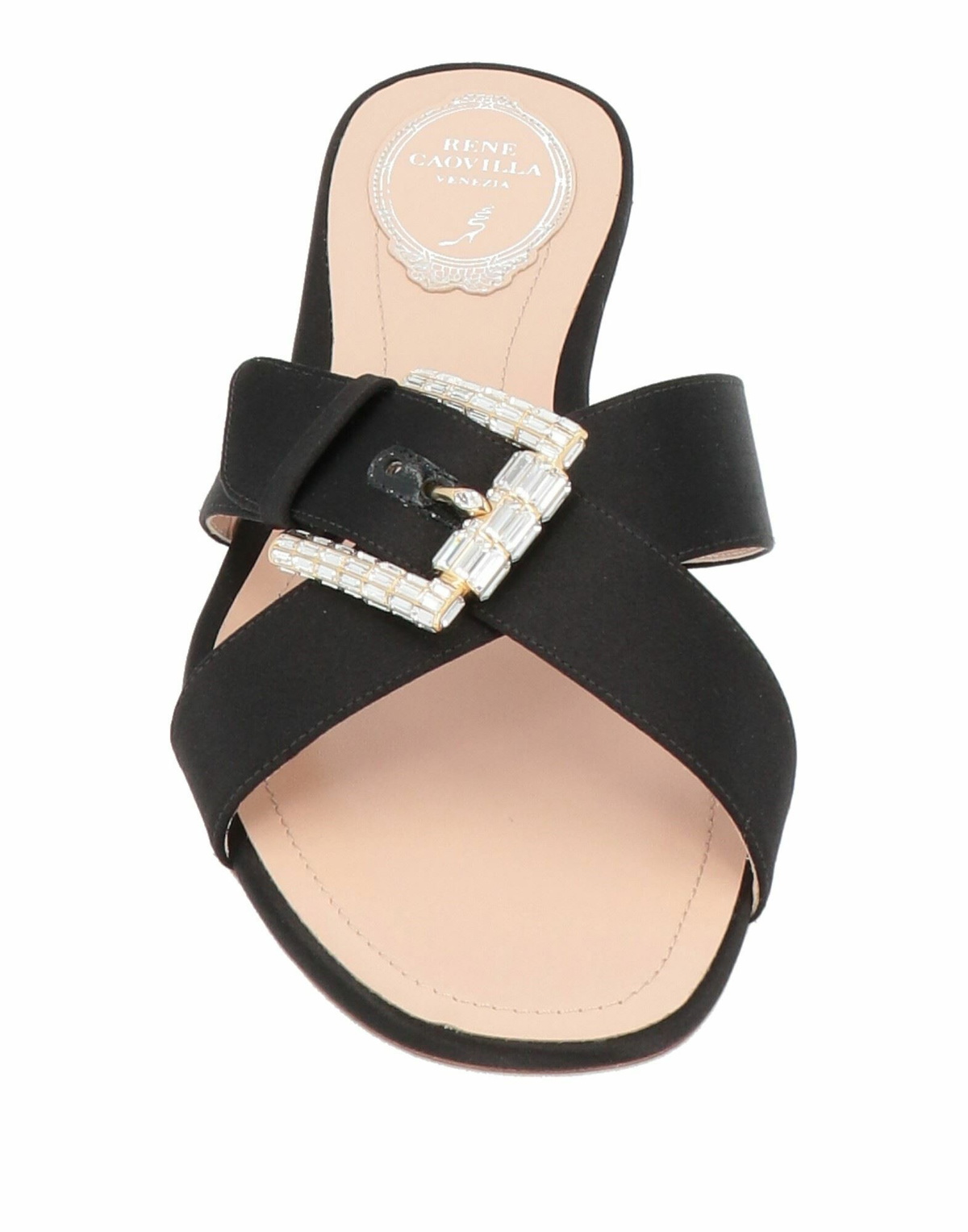Rene' Caovilla Womens Sandals in Black