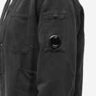 C.P. Company Men's Lens Button Down Shirt in Black