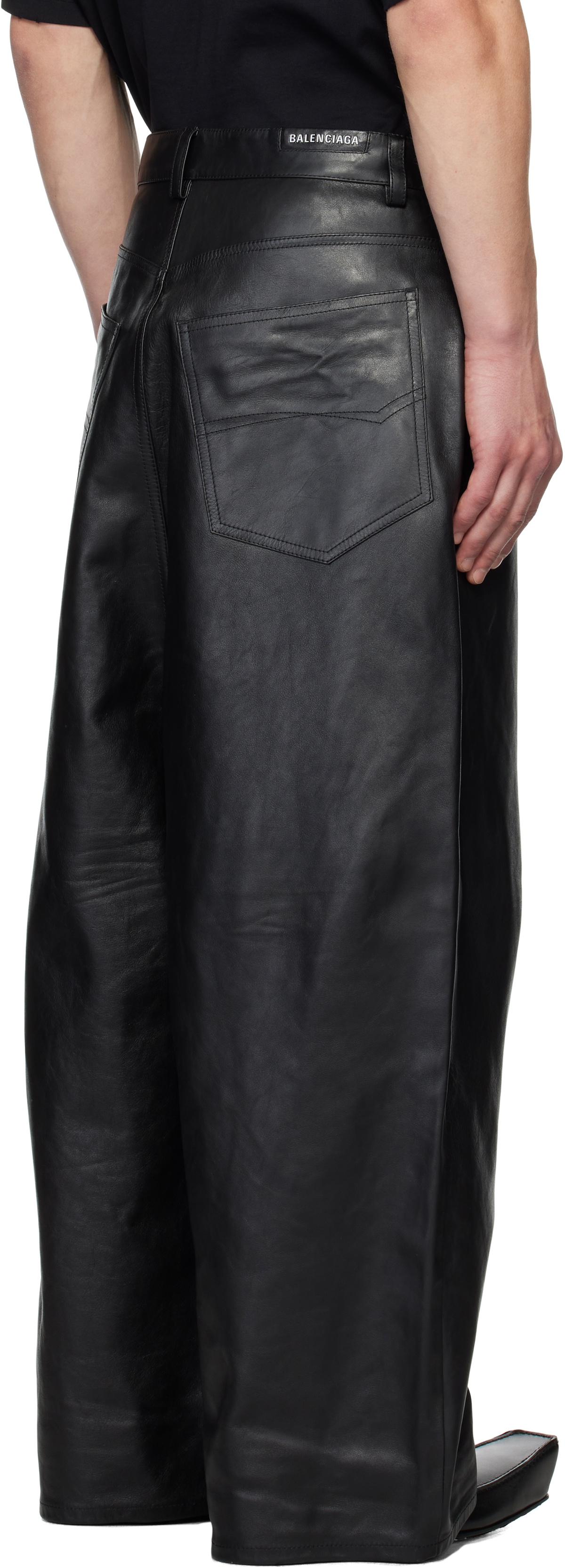 パンツ BALENCIAGA low crotch trouser Balenciaga Ladies Black Low Crotch Pant, Brand Size 34 (US