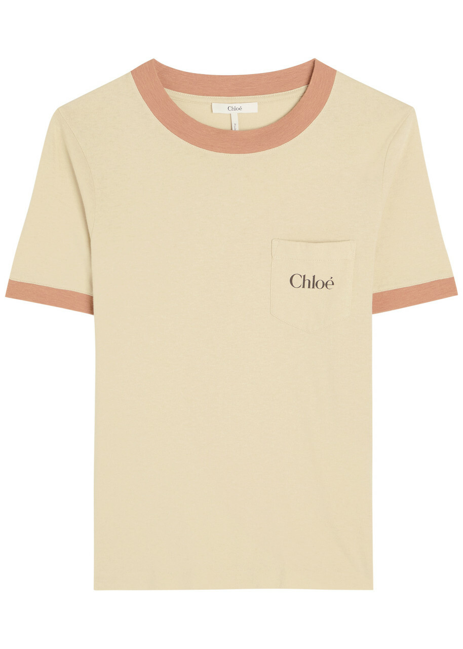 Tシャツ・カットソー Chloe Relaxed Fit Cropped T-Shirt Chloé Cropped Boxy Logo T Shirt In Cotton Jersey | Chloé US