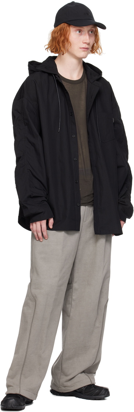 Juun.J Black Cotton & Nylon Jacket