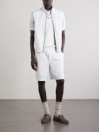 Brunello Cucinelli - Logo-Appliquéd Cotton Sweater Vest - White
