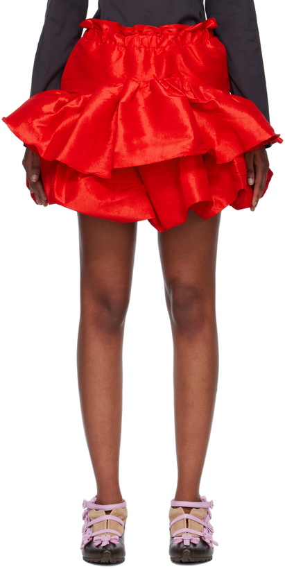Photo: Kika Vargas Red Maye Miniskirt