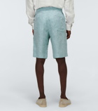 Loro Piana - André Arizona Solaire linen Bermuda shorts