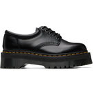 Dr. Martens Black 8053 Quad Smooth Leather Platform Derbys