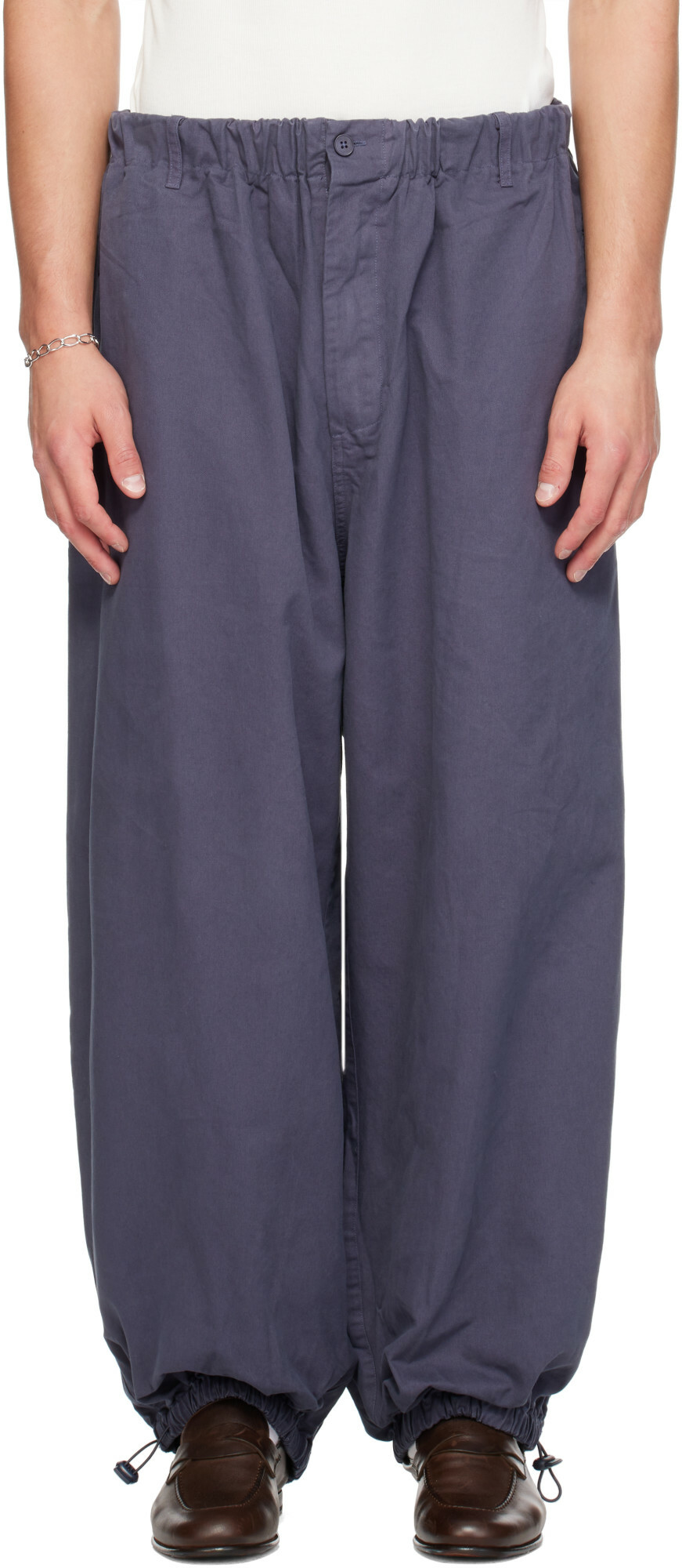 Entire Studios Navy Profile Trousers
