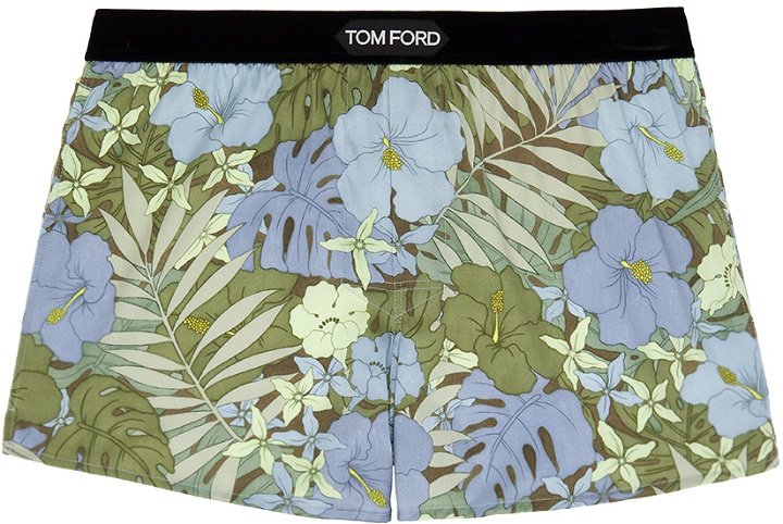 Photo: TOM FORD Blue Floral Boxers