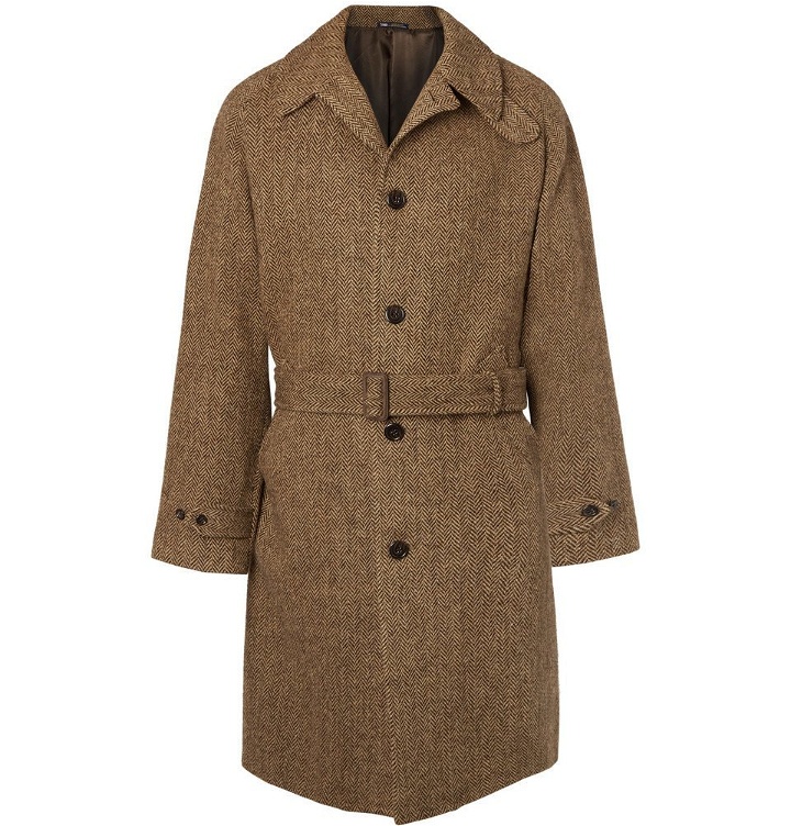 Photo: Polo Ralph Lauren - Herringbone Wool Overcoat - Men - Brown
