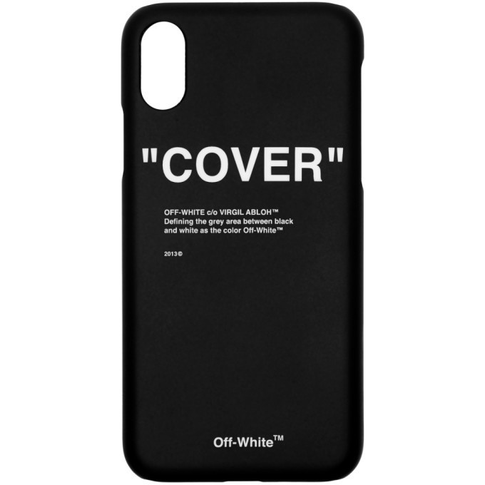 Photo: Off-White SSENSE Exclusive Black Quote iPhone X Case