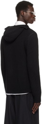 Helmut Lang Black Safety Balaclava Hoodie