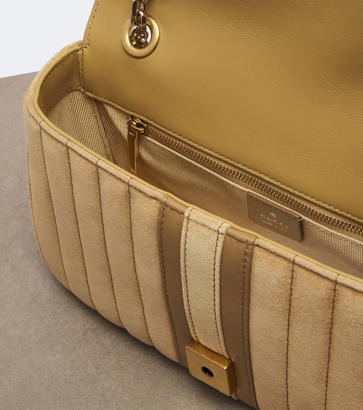 Gucci Jetset GG Marmont Medium suede shoulder bag