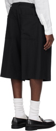 SOSHIOTSUKI Navy Wool Judo Shorts