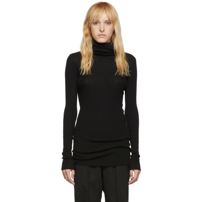 Rick Owens Black Tube Turtleneck Rick Owens