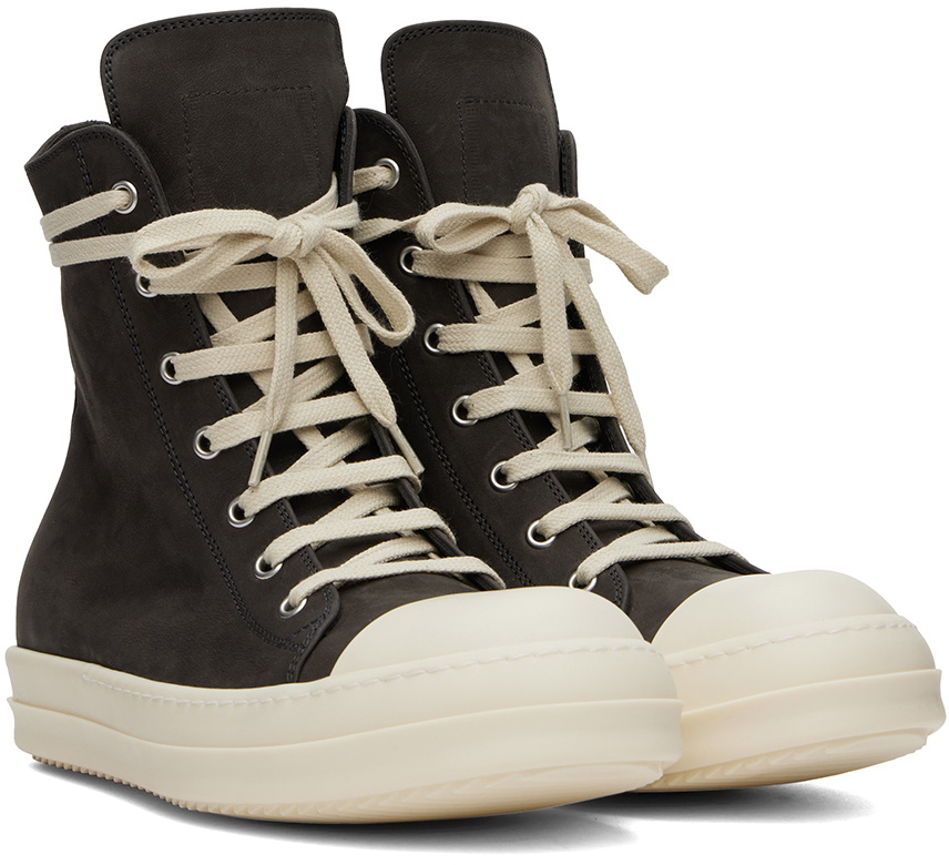 ◆RICK OWENS◆Porterville Jumbolaced スニーカー グレー Rick Owens Gray Porterville Jumbolaced Padded Low Sneakers