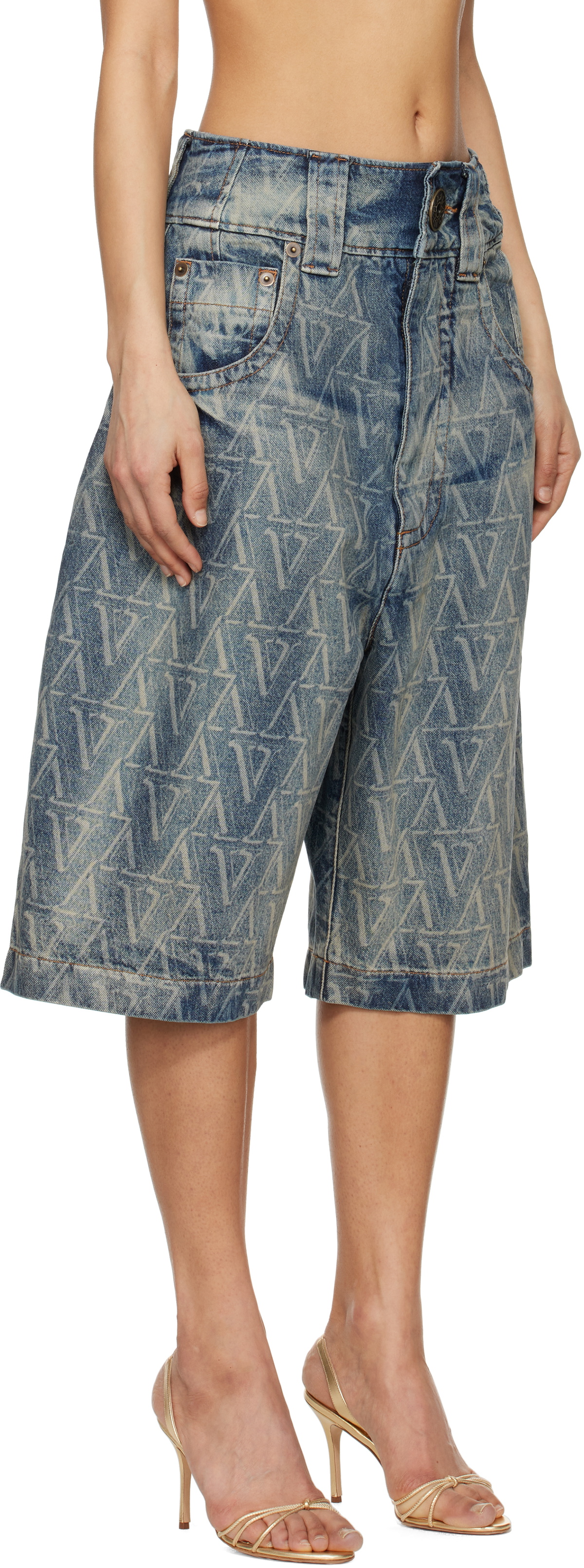 VAQUERA Blue Baby Denim Shorts