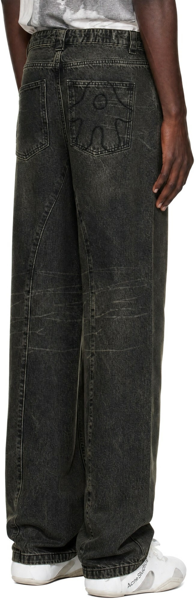 AVAVAV Brown Straight Stonewash Jeans