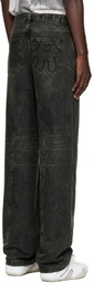 AVAVAV Brown Straight Stonewash Jeans