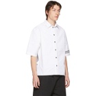 Boramy Viguier White Twill Short Sleeve Shirt