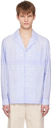 Jacquemus Blue Le Raphia 'La chemise Luis' Shirt