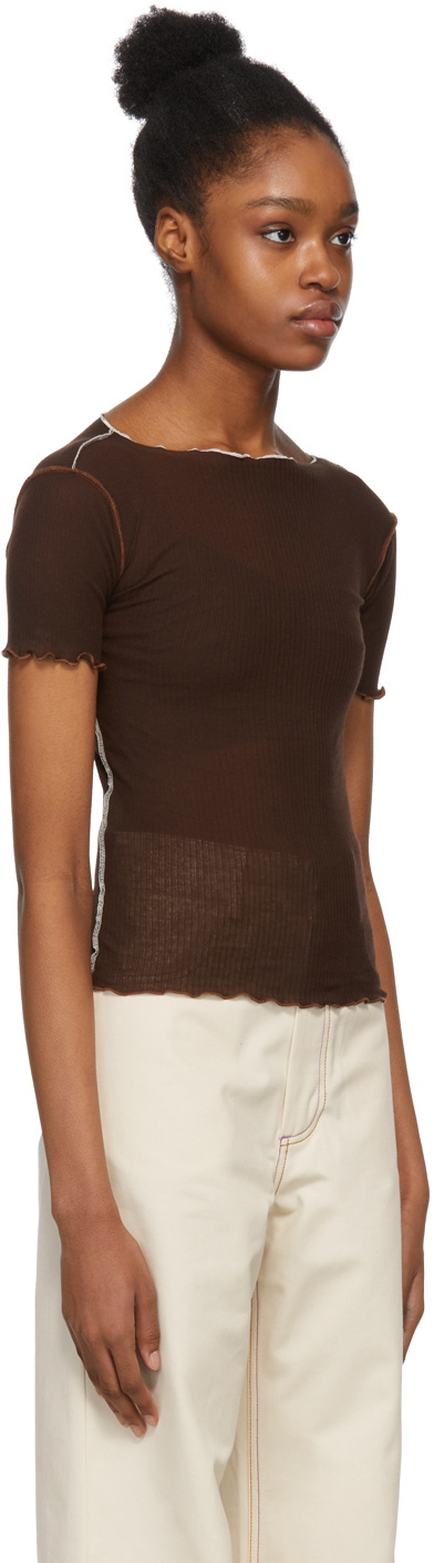 Baserange Brown Vein T-Shirt Baserange