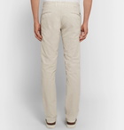 Incotex - Slim-Fit Stretch-Cotton Twill Trousers - Men - Off-white