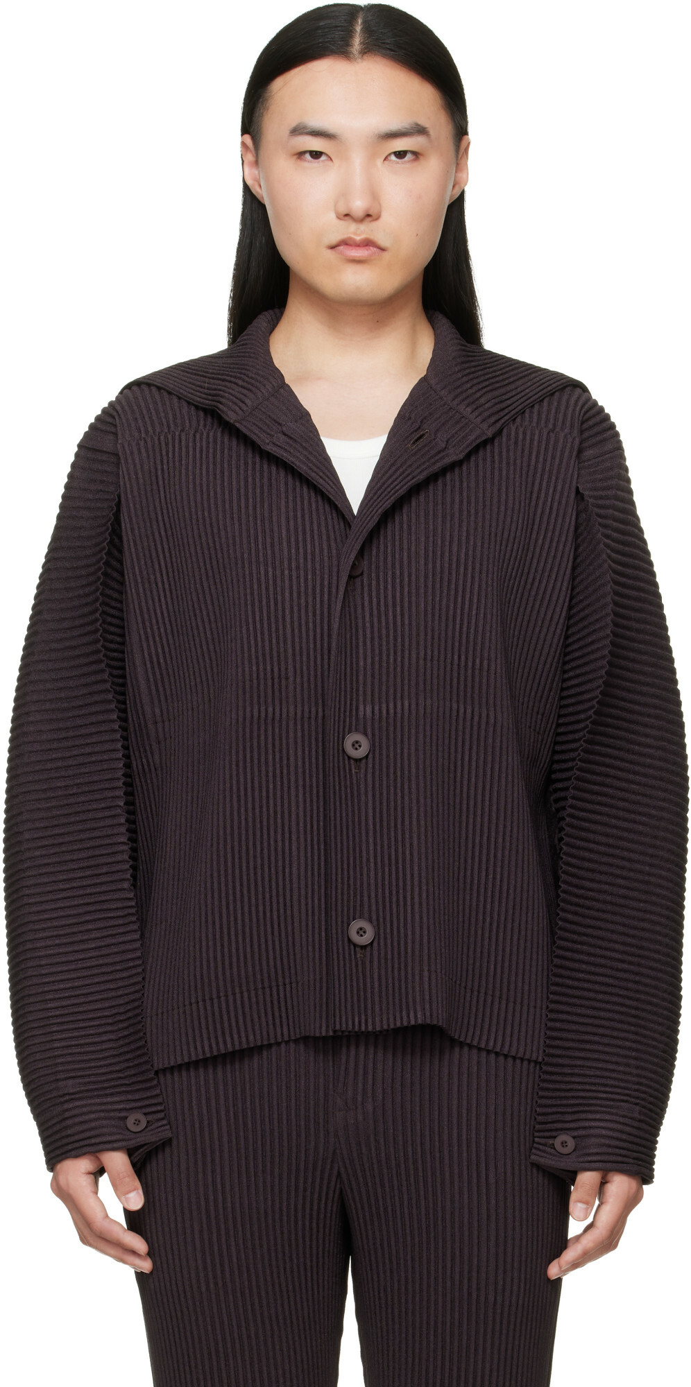 HOMME PLISSÉ ISSEY MIYAKE Black Monthly Color February Jacket