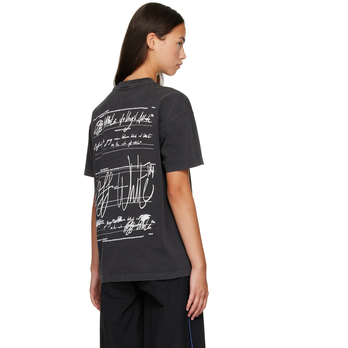 Off-White Black 'Off White' Stroke T-shirt