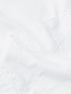 SAVE KHAKI UNITED - Garment-Dyed Button-Down Collar Cotton Oxford Shirt - White - XS