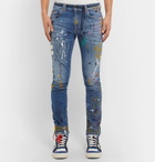 Off-White - Skinny-Fit Paint-Splattered Denim Jeans - Men - Off-white
