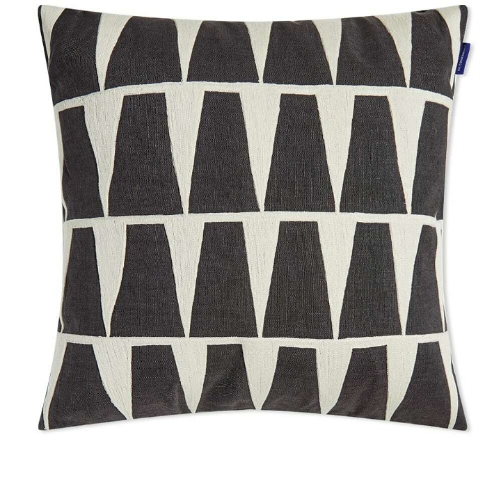 Photo: The Conran Shop Crewel Work Triangle Cushion in Black/Ivory