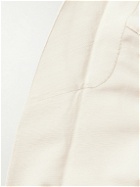 Zegna - Shawl-Collar Satin-Trimmed Silk Tuxedo Jacket - Neutrals
