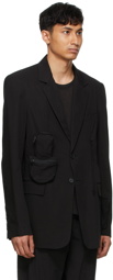 Hyein Seo Black Detachable Pocket Blazer