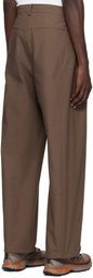 HYEIN SEO Brown Wide Beaded Belt Trousers