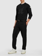 MONCLER - Woven Wool Gabardine Pants