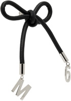 MM6 Maison Margiela Black Ballet Knot Single Earring